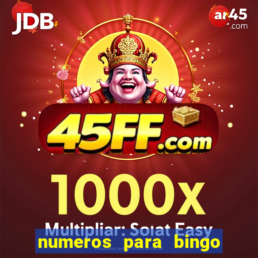 numeros para bingo de 1 a 90